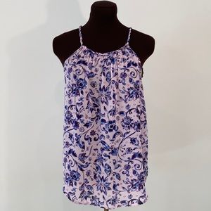Gap blouse tank twisted straps medium